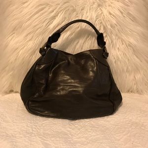 Chocolate brown Leather Handbag